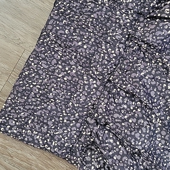 Free People Movement The Way Home Black Leopard Print High Waist Lined Shorts MD - Picture 6 of 15